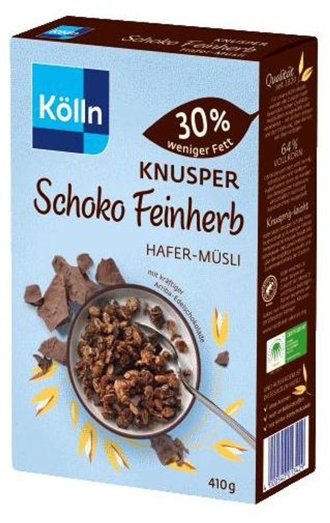 Kölln Müsli Knusper Schoko Feinherb, 8x410g