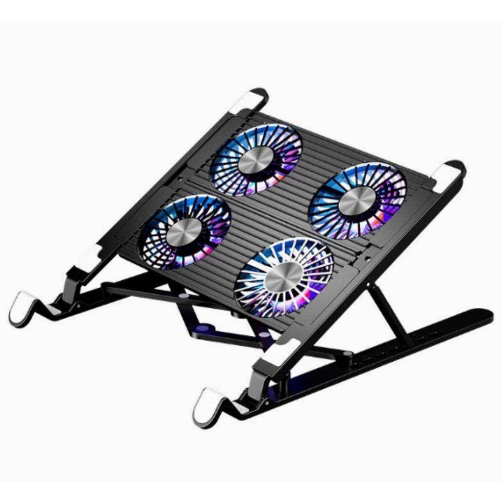 Laptop Kühler Ständer Notebook 11-17,3” Auflage 4x Lüfter USB-Stromversorgung Cooler Notebookkühler Laptopständer Kühlunterlage Cooling Pad