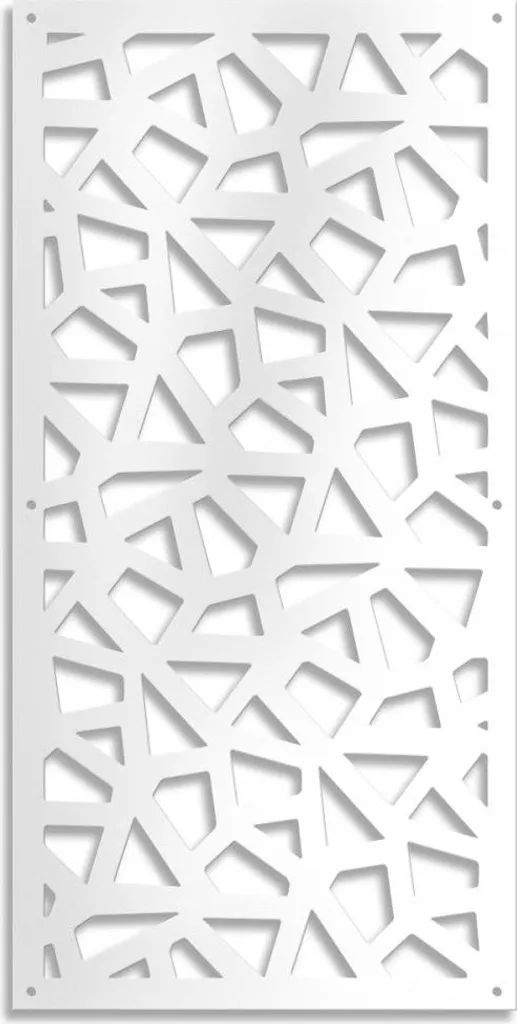 SEGMENTI - Pannello in PVC traforato - Parasole 50x150 cm bianco