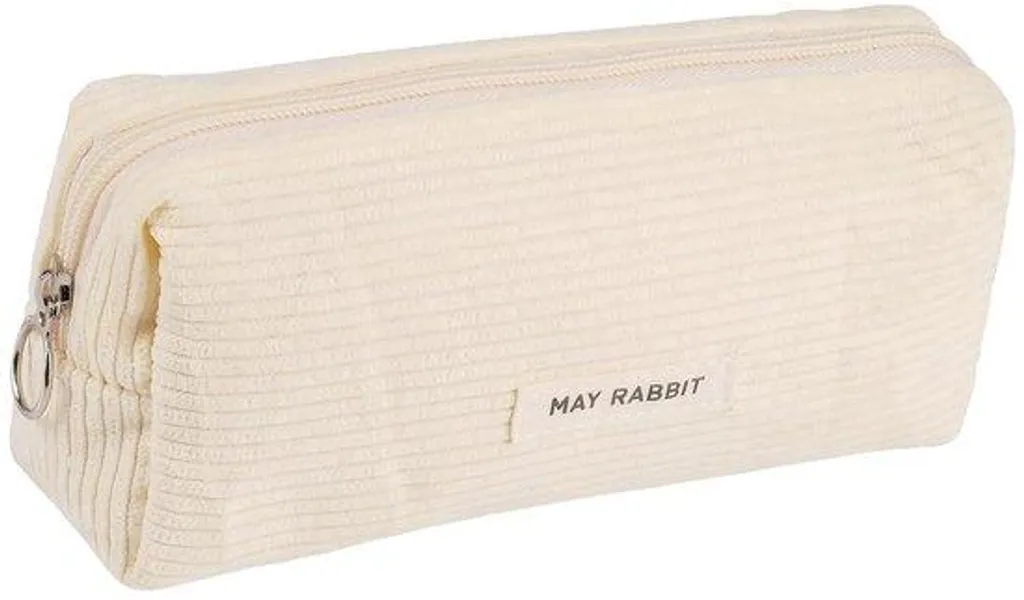 Trousse en velours côtelé beige pour filles - Le tout doux rangement