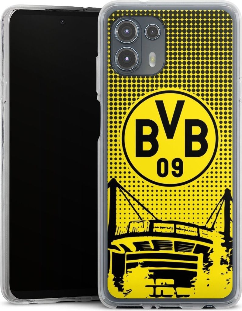 DeinDesign Handyhülle für Motorola Moto Edge 20 Lite Silikon Hülle Case Smartphone Schutzhülle BVB Borussia Dortmund Stadion