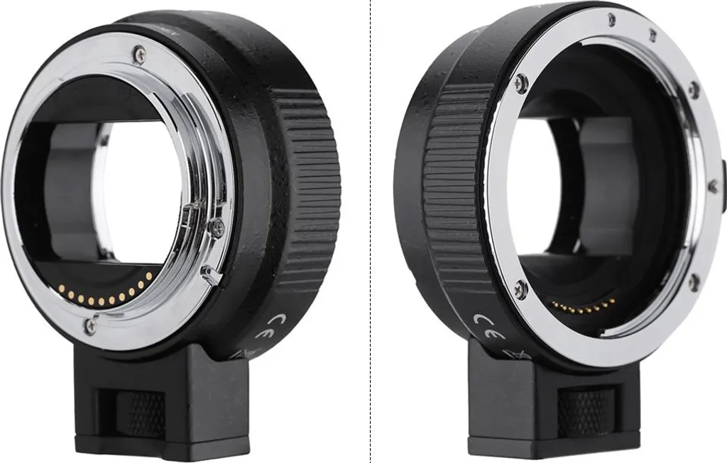 Bague adaptation Auto Focus EF-NEXII avec contacts électroniques or