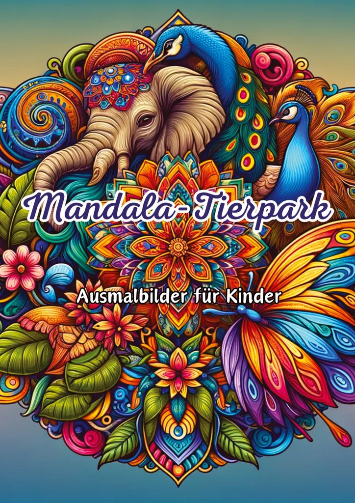 Malbuch Tierpark: Tier-Motive, Mandala-Muster, Geschichten & Fakten zu Tierarten