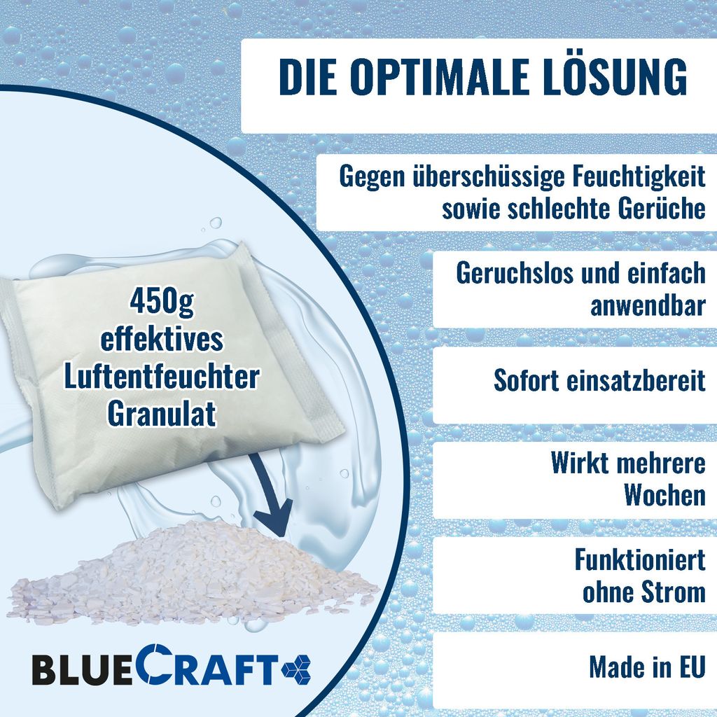 12x 450 g Luftentfeuchter Granulat Nachfüllpack im Produktbild 3