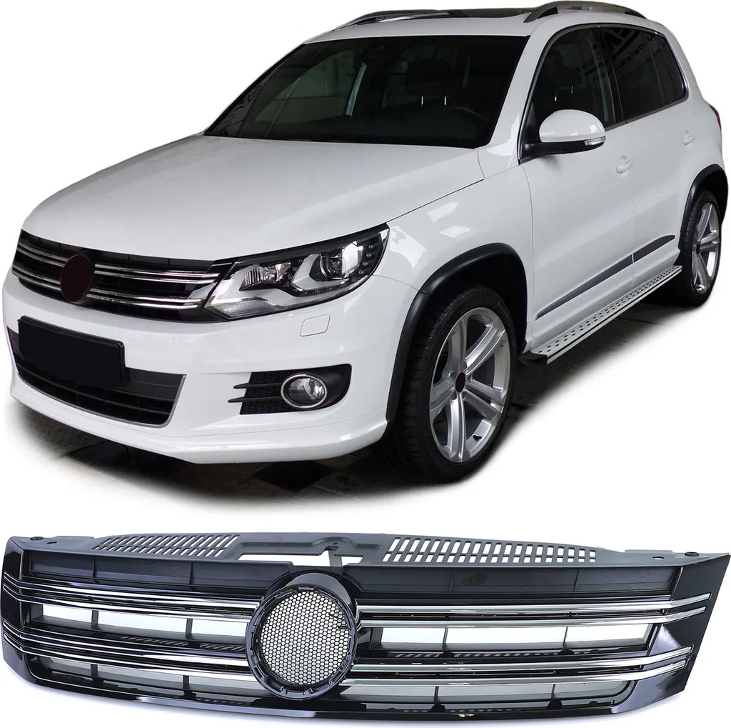 Grille de calandre noir brillant finition Sport pour VW Tiguan 5N 11-18