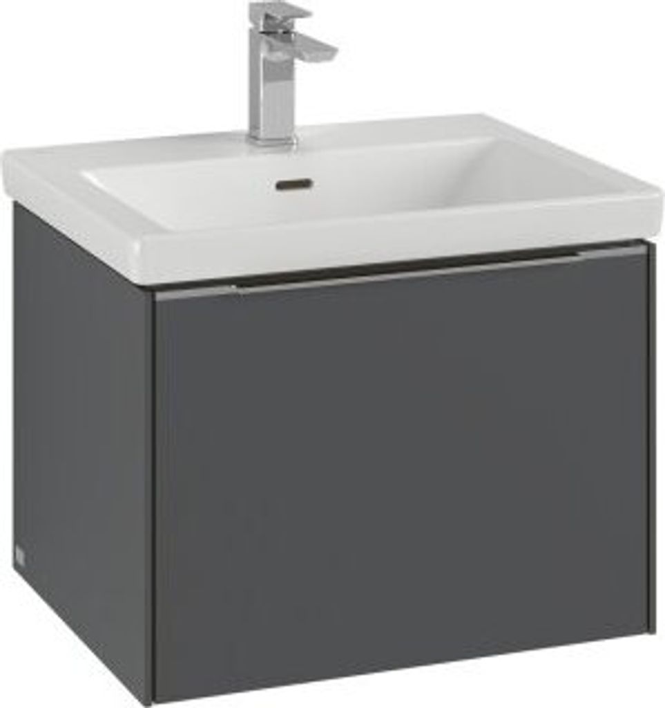 Villeroy & Boch Subway 3.0 Waschbeckenunterschrank, LED-Beleuchtung, 1 Auszug, 572x429x478mm, C577L0AH