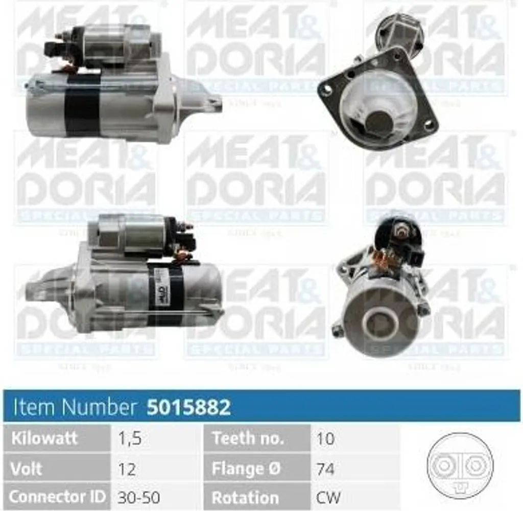 Démarreur de remplacement 12V pour BMW 525d 530d E60 E61 - Qualité OE