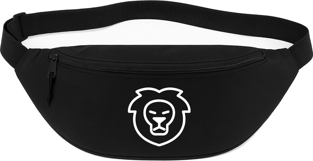 Huuraa Bauchtasche Löwe Sternzeichen Symbol 2,5 Liter Black Polyester Crossbody Bag Geschenkidee