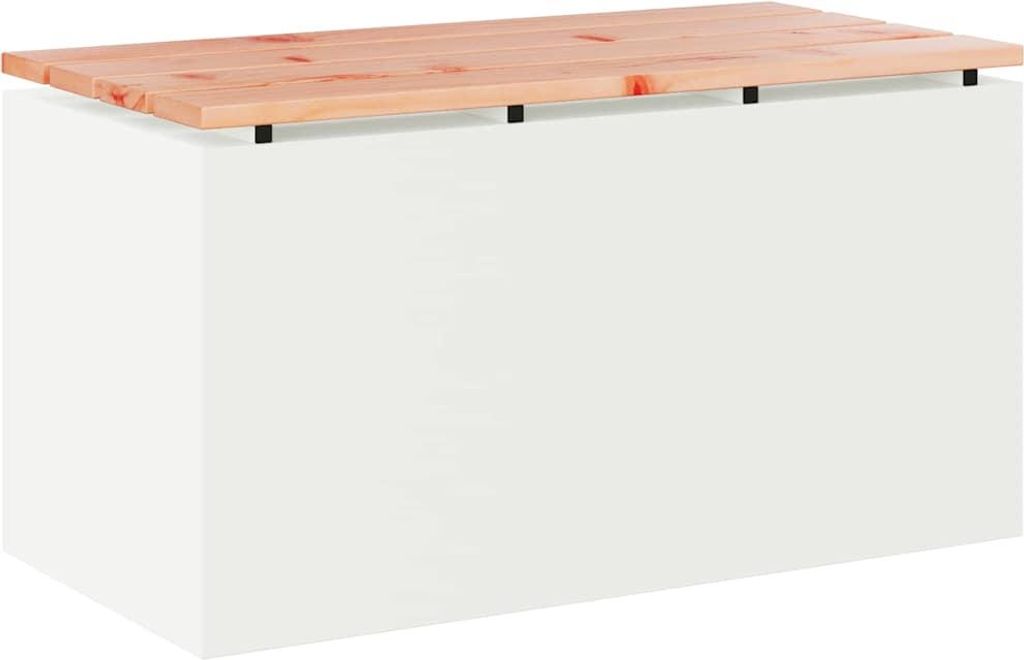 Gartenbank Weiß 80 x 40 x 43 cm