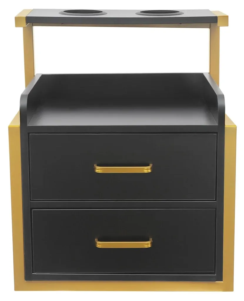 Meuble de rangement salon structure métallique et bois MDF 100cm