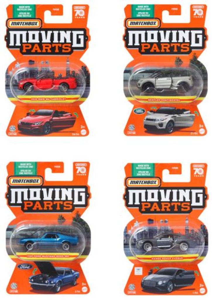 MBX Voitures avec pièces mobiles, assorties Image du produit 