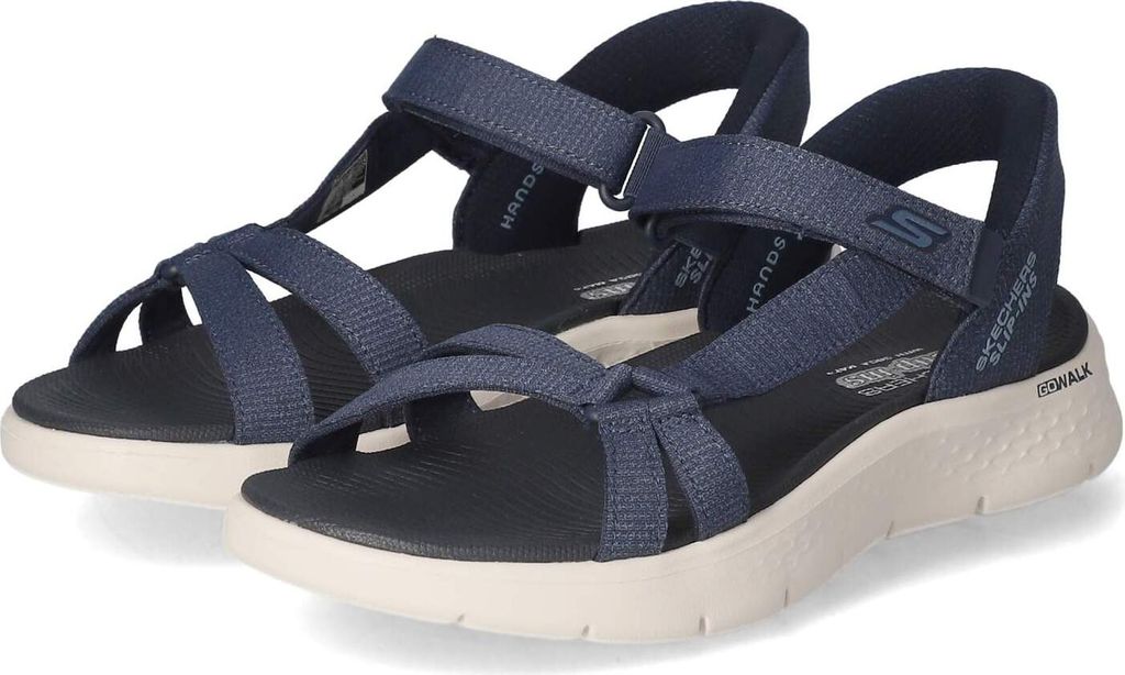 Skechers Damen Sandalen GO WALK FLEX Dunkelblau Textil  Produktbild 