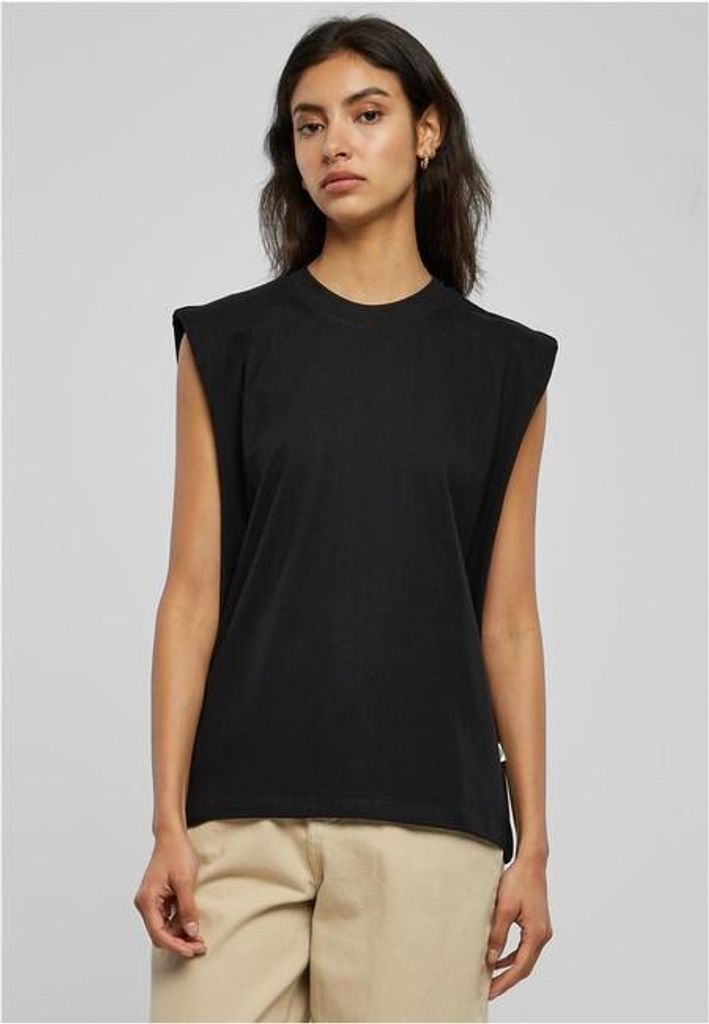 TB5028 - Ladies Organic Heavy Padded Shoulder Tank Top black M