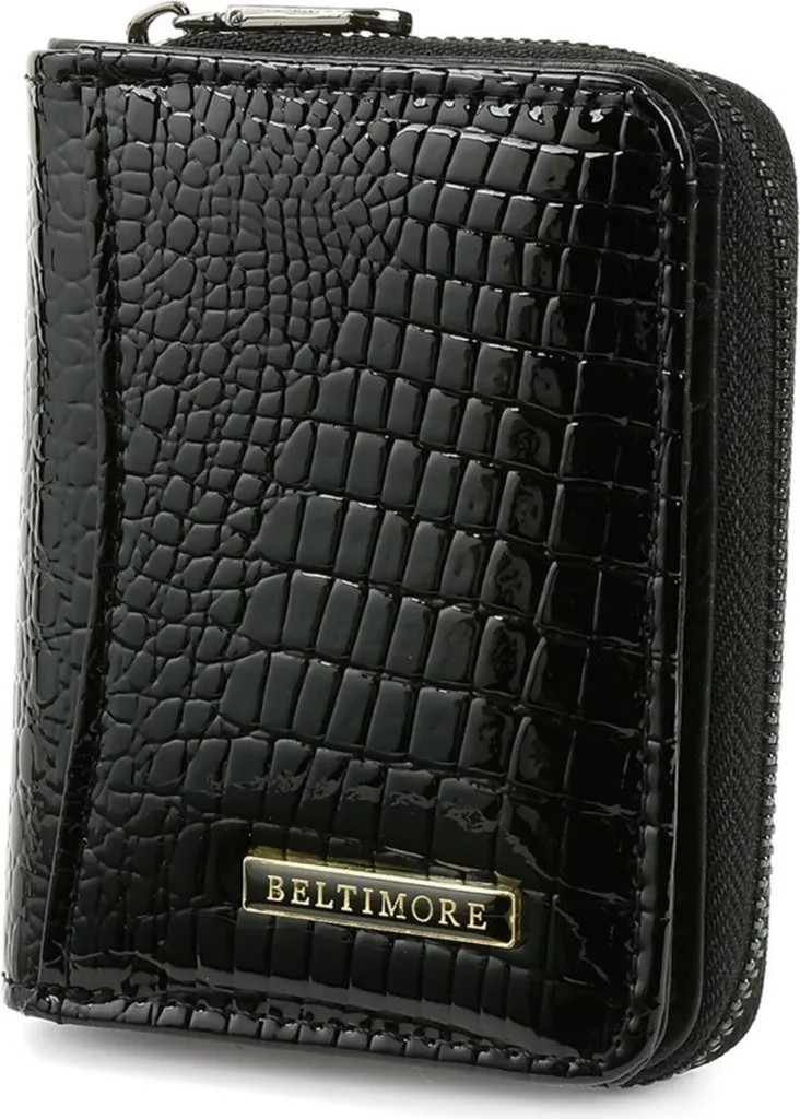 Portefeuille Beltimore kraa05black avec protection RFID et cuir mat