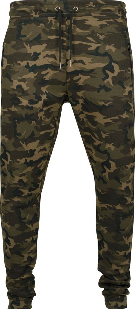 Urban Classics - ATHLETIC INTERLOCK Sweatpants wood camo XXL
