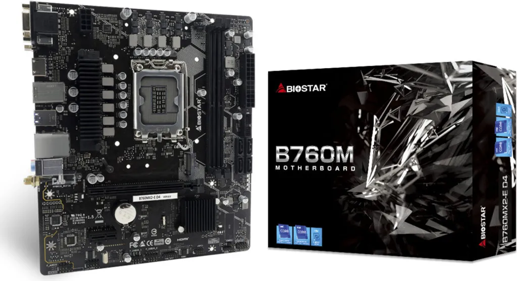 Scheda Madre Biostar B760MX2-E D4: Gaming 2.5G LAN e PCIe 4.0 LGA 1700