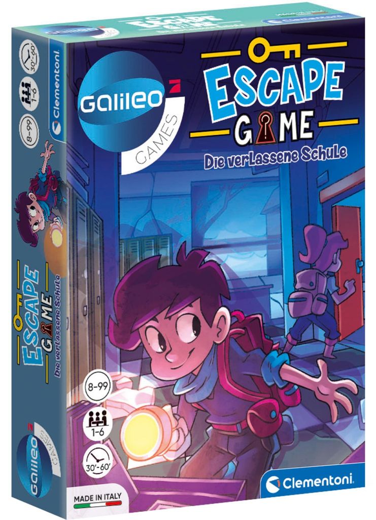 Clementoni Escape Game - Die verlassene Schule, Partyspiel Produktbild 