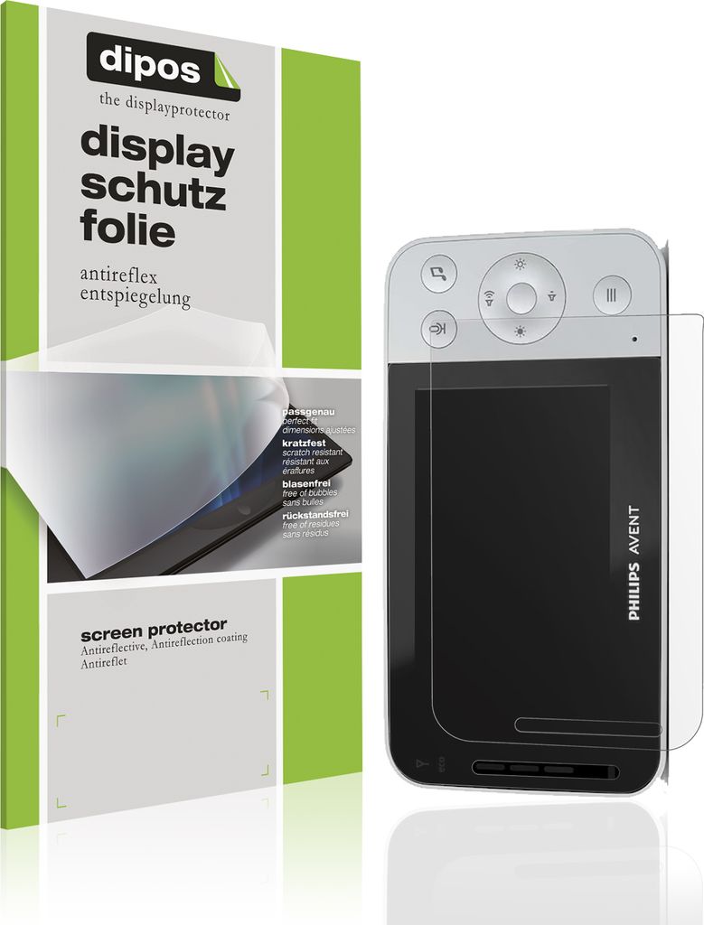 2x Schutzfolie für Philips Avent SCD973 26 matt Displayschutzfolie Folie Display Schutz dipos