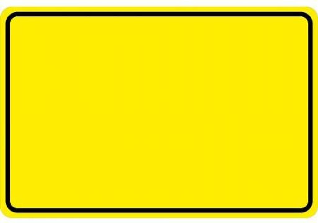 Schild Kunststoffschild Warnschild zum selbst beschriften - 308959/2 gelb - Gr. ca. 30 x 20 cm