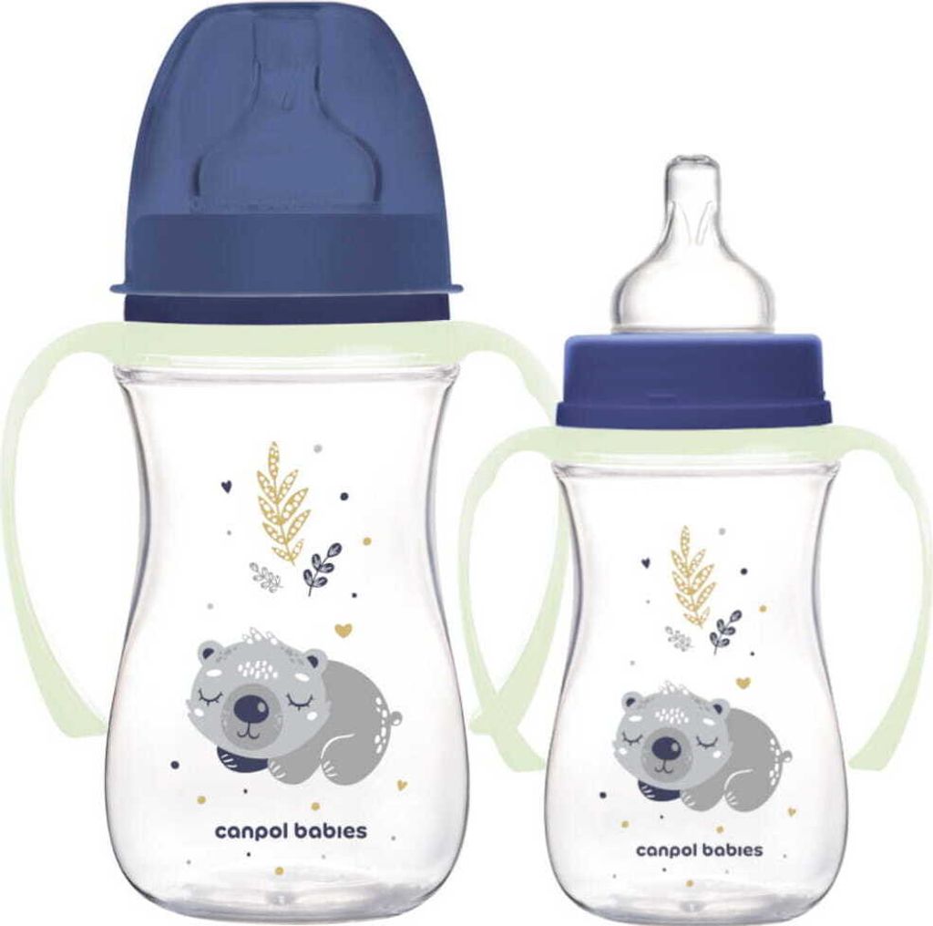 Babyflasche Kinderflasche Flasche Anti Kolik Flasche Sleepy Koala Boy 240ml Canpol