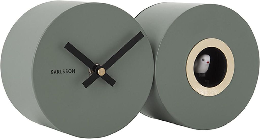 Karlsson - Kuckucksuhr Duo Cuckoo - Dschungel Grün - Produktbild 