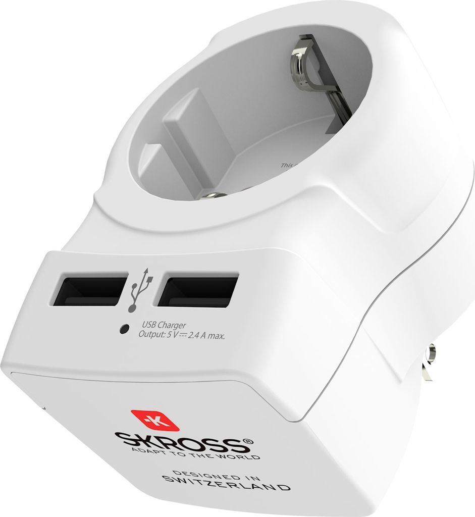 Adaptér krajiny - z Európy do USA, USB Obrázok produktu 