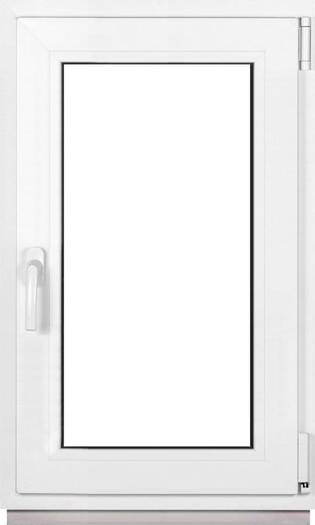Framex Premium Kunststofffenster Breite x Höhe: (60 x 95 cm) | 7-Kammer-Profil | 80 mm Bautiefe | 50 mm 3-fach Verglasung | Dreh-Kipp | DIN Rechts