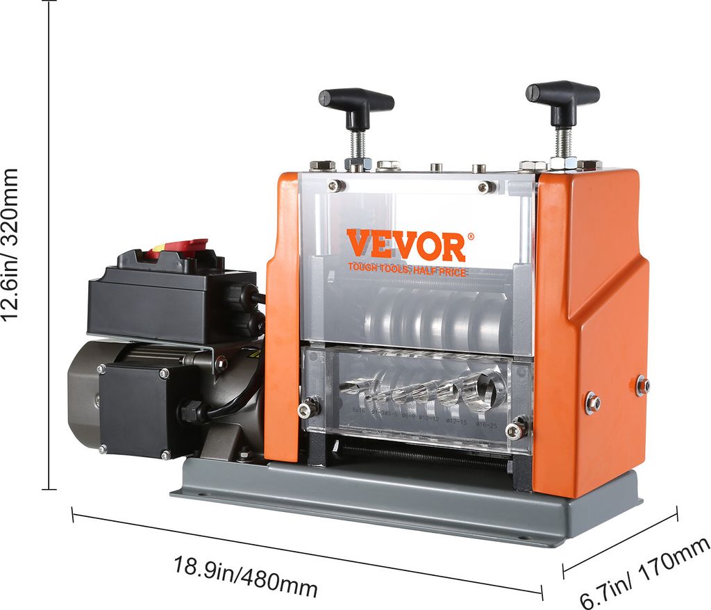 VEVOR stroj na odizolovanie káblov Elektrický stroj na Obrázok produktu 8
