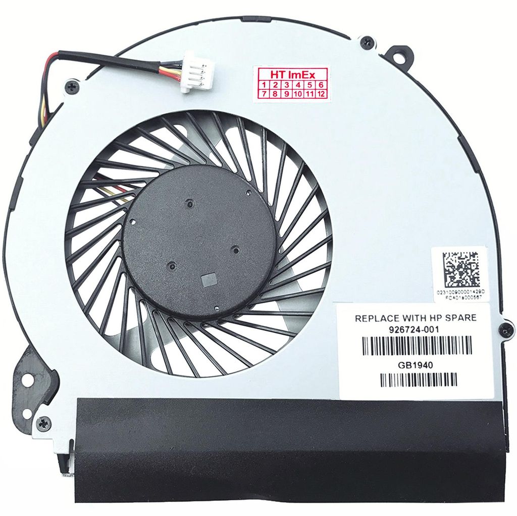 CPU Lüfter Kühler 4-Pin stecker FAN cooler fürr HP 17-x006nf, 17-x016ng, 17-x104ng, 17-x176ng