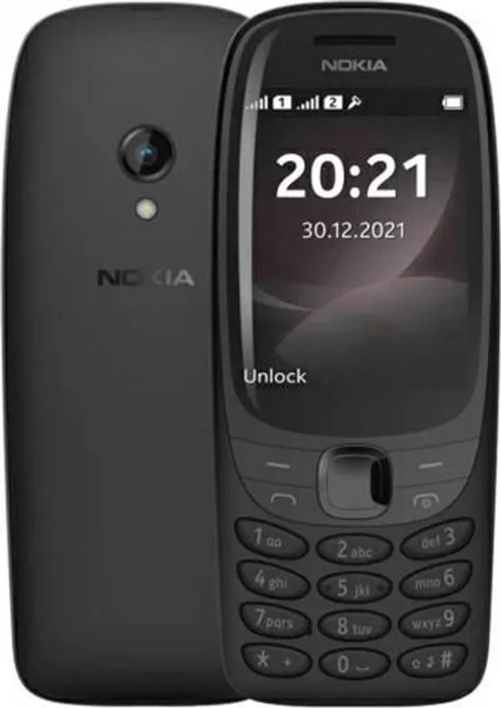 Nokia 6310 Nero per Anziani: Tasti Grandi e Schermo Leggibile 2.8"