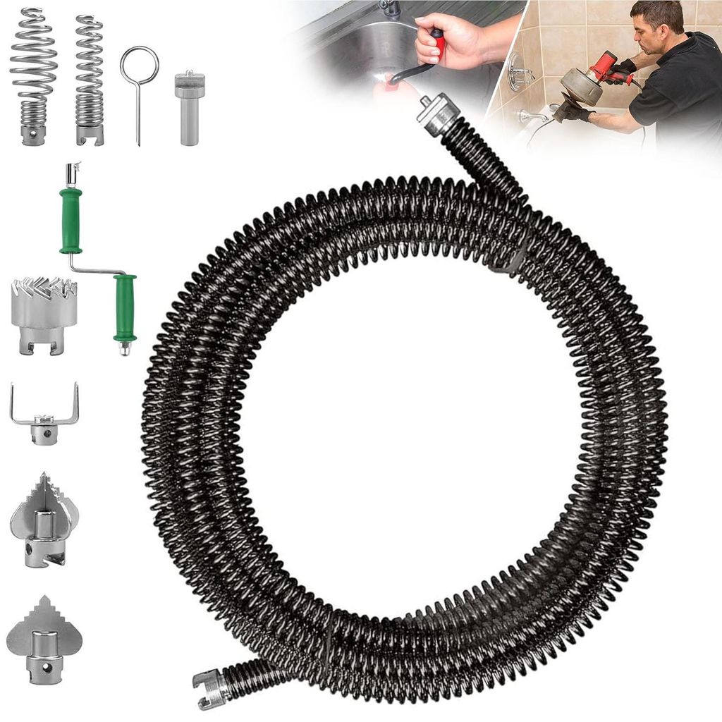 Abflussreiniger Spirale, Spirale Abfluss Rohrreinigung, Produktbild 