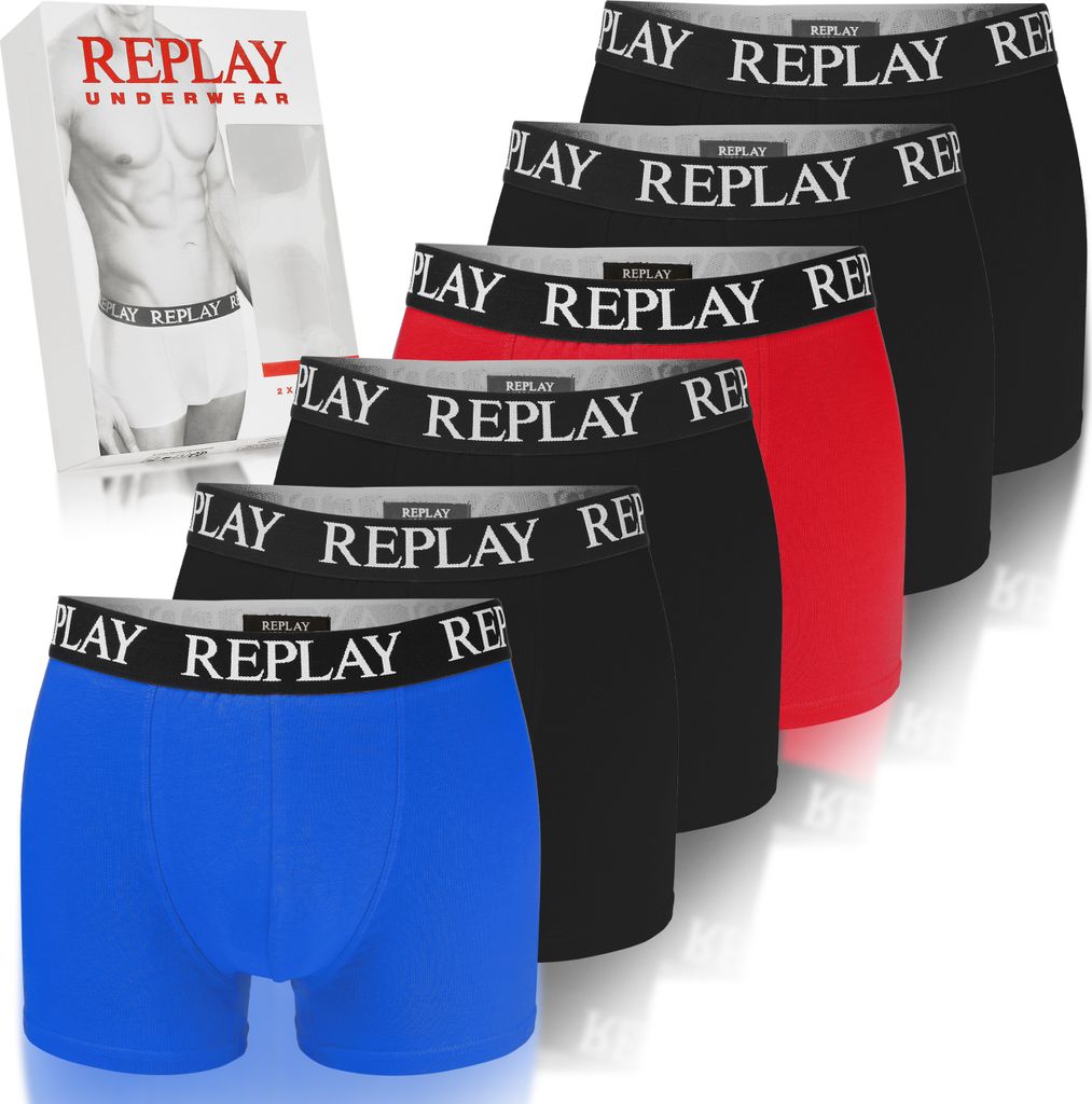 Replay 6-Pack Boxerky Pro Muže - Sada Spodních Kalhot Pro Obrázek produktu 