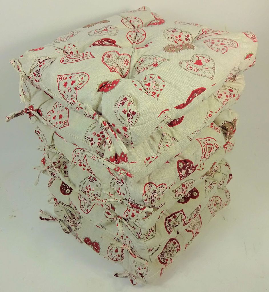 Rattani Set 6 x Stuhlkissen/Sitzkissen Klara 42 x 42 cm Produktbild 