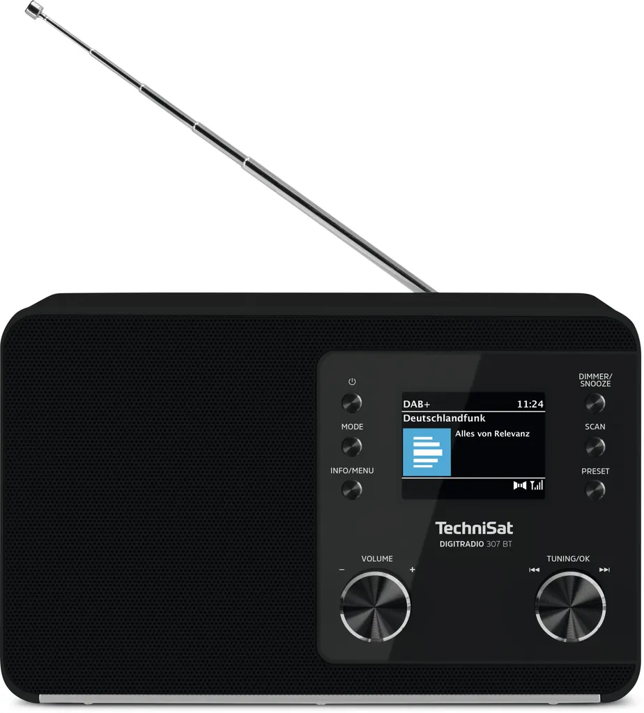 Technisat DigitRadio 307 BT noir : Radio DAB+ Bluetooth haute clarté - 2