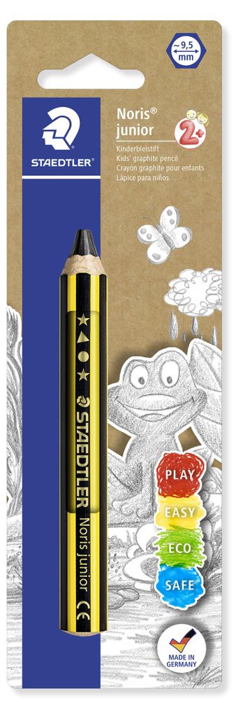 STAEDTLER Noris junior 141 Kinderbleistift Blisterkarte mit Produktbild 