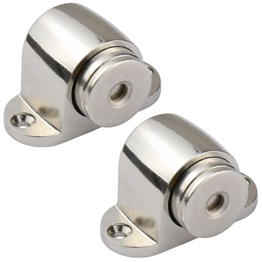 Butée magnétique anti-coincement en acier inox pour porte intérieure
