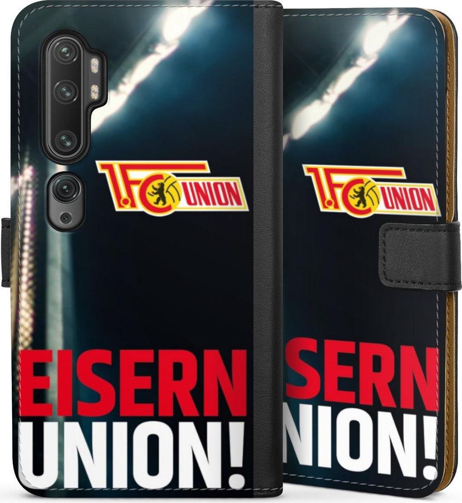 DeinDesign Klapphülle für Xiaomi Mi Note 10 Handytasche Lederhülle Tasche 1. FC Union Berlin Fanartikel Fußball