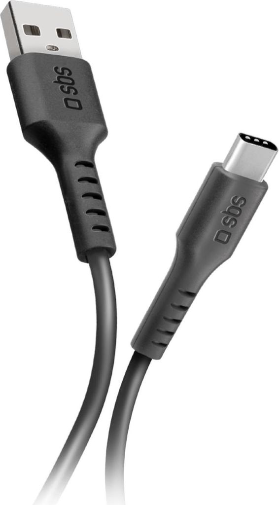 USB-C auf USB-A Kabel Daten- und Ladekabel USB-A auf USB-C mit 1 Meter Länge, Schwarz