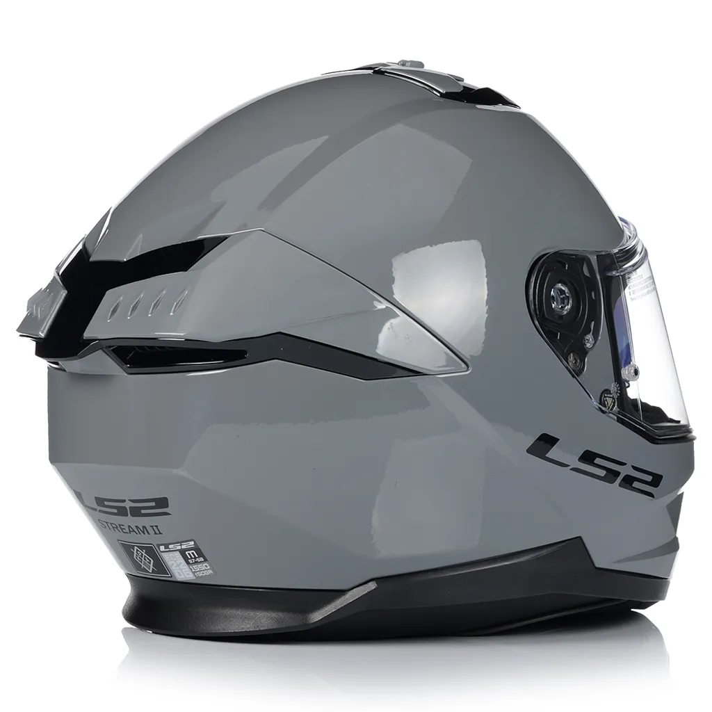 Casque Intégral LS2 FF808 STREAM II Solid Gris Nardo Brillant Taille M - 6