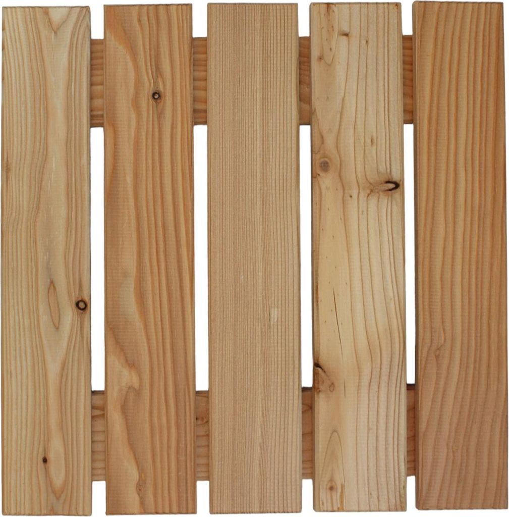 Holzfliese 50x50 cm aus Lärchenholz Fliese Bodenfliese Produktbild 