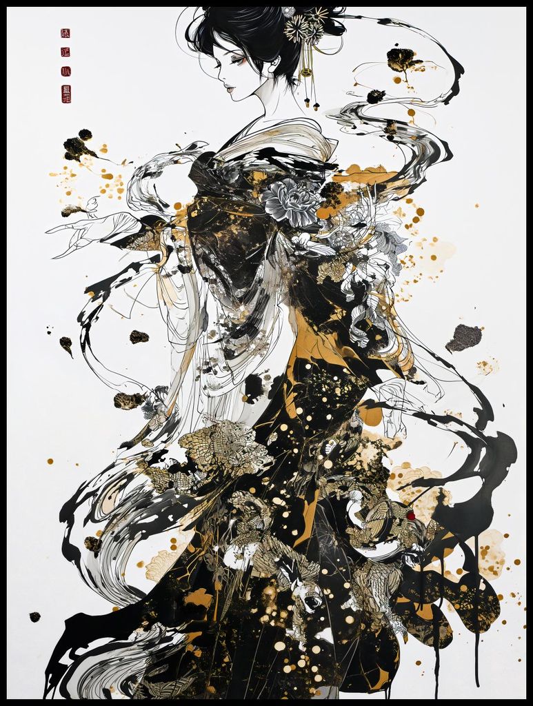 Plakat 75x100cm Tusch-Odysseen