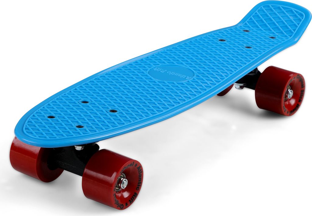 MONZANA Skateboard 22 Zoll ABEC 7 Kugellager Pennyboard Longboard Retro Design Erwachsene Kinder Jugendliche Mini Cruiser 100kg Belastbar
