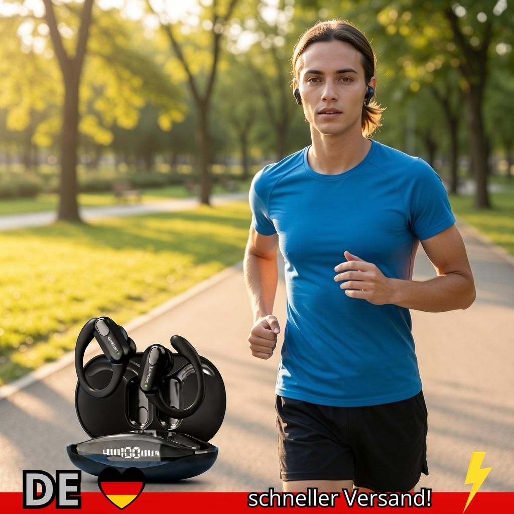 Lenovo XT80 Bluetooth Kopfhörer Sport Funk LED Mikrofon