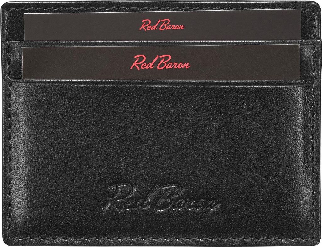 Red Baron Kreditkarten-Etui Leder Braun RB-CC-001-03