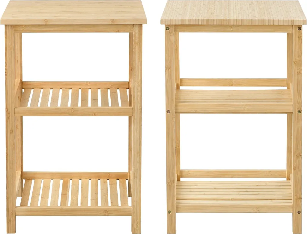 Scaffale Willy in Bambù 60x40x40 - Arredo Bagno Naturale ed Elegante