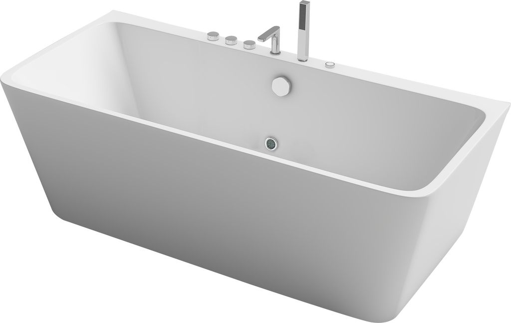 Whirlpool freistgehend Vallerie weiss Jet-Line Badewanne Whirlwanne