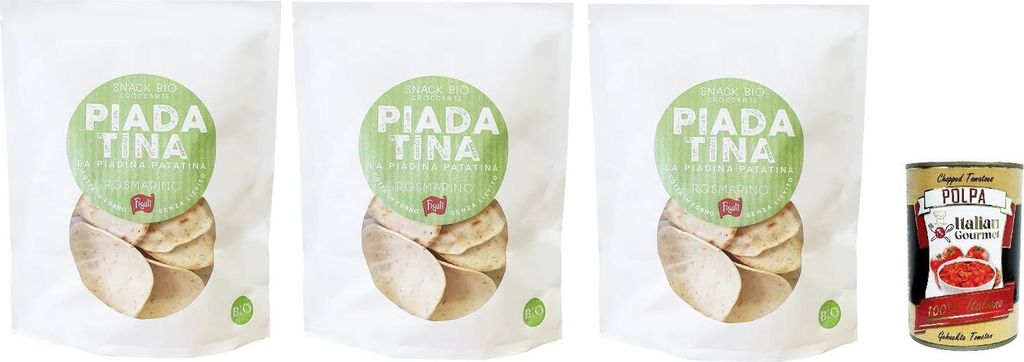 3x Figuli' -Rosmarin-Piadatina 100g + Italian Gourmet polpa 400g