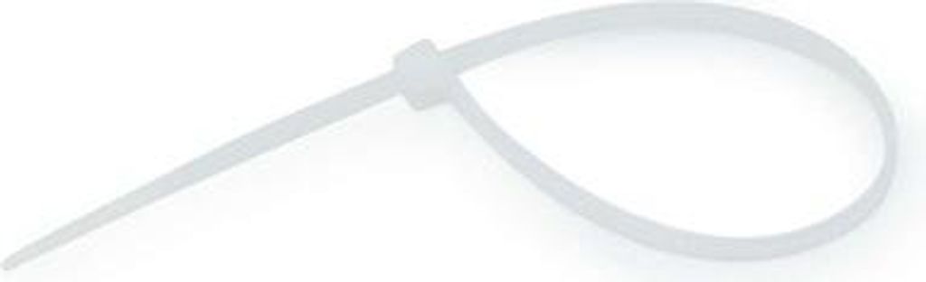 Kabelbinder 200/2,5 mm, weiß, 100 Stück