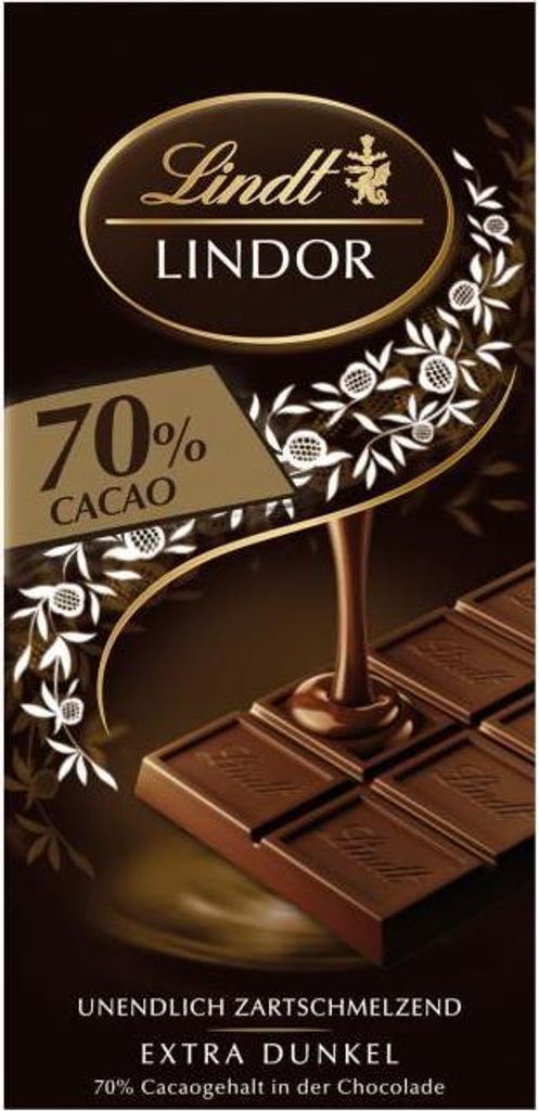 Lindt Lindor 70% Cacao Feinherb Tafel 100g