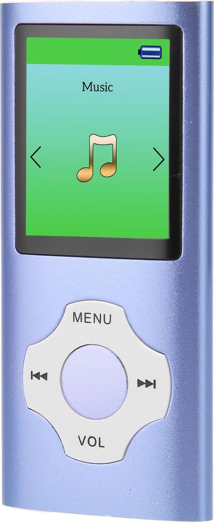 MP3-Player 1,8-Zoll-LCD-Bildschirm Unterstützung Aufnahme FM-Radio Tragbarer Musik-Player für Studenten Dunkelblau